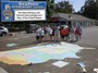 Grafton Elementary gets a playground map of the US, compliments of Woodland Rotary and Interact Clubs.